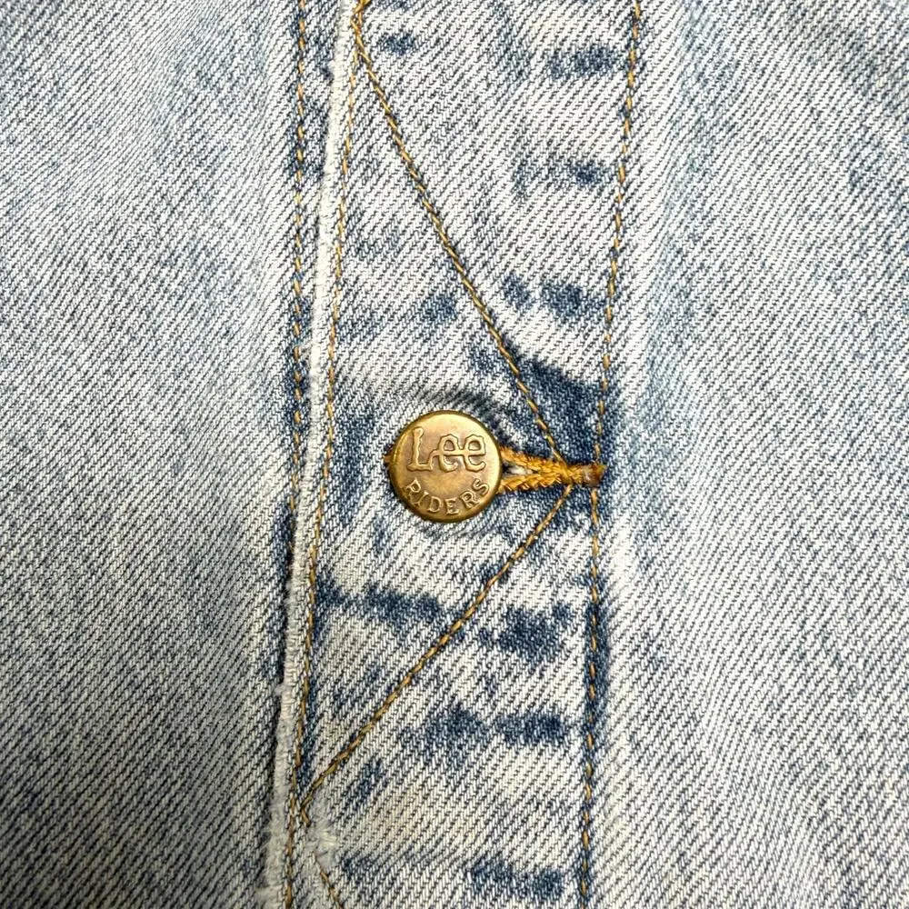 VTG Lee Sanforized Denim Jacket XXL Union Made USA Riders